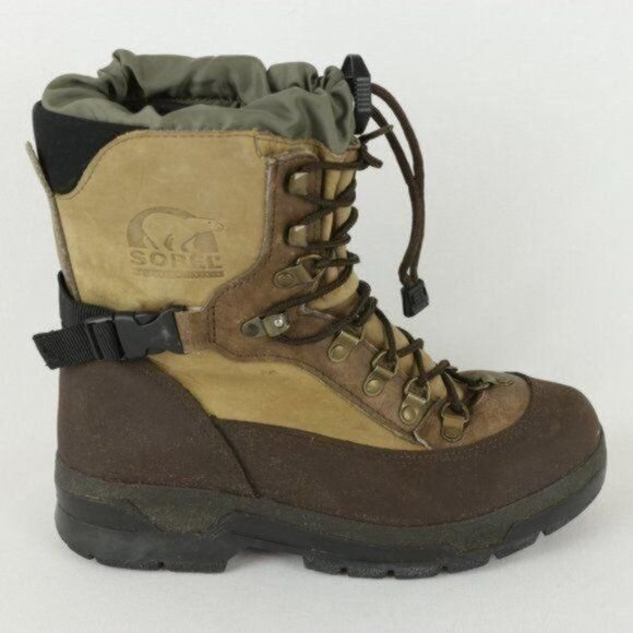 Sorel Conquest Men's Size 7 Brown Leather Waterproof Insulated Winter Boots - Picture 7 of 10